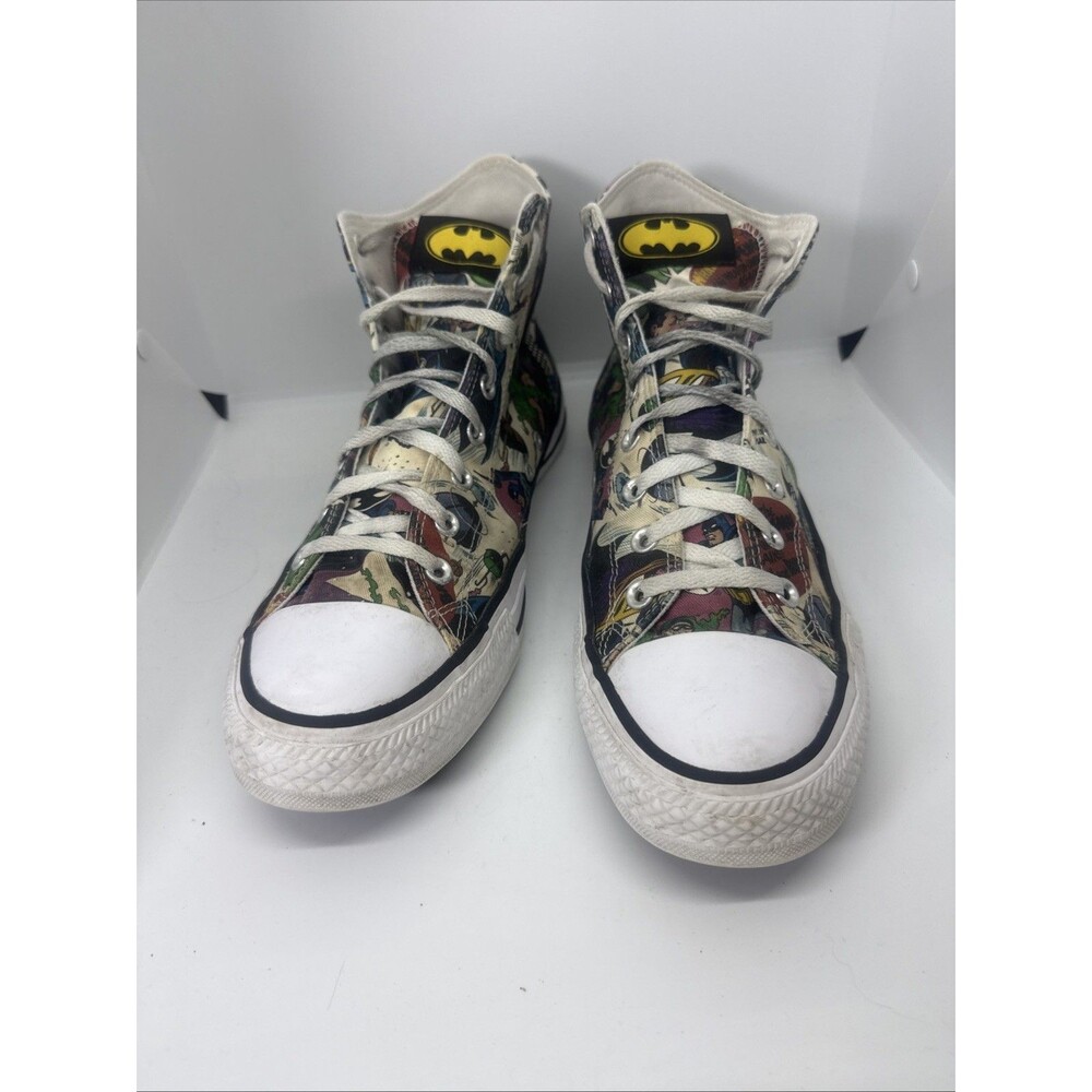 Converse Chuck Taylor All Star High Tops DC Comic Batman's 80th Anniversary Sz12 - Picture 2 of 7
